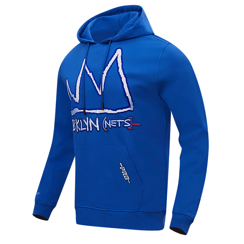 NBA BROOKLYN NETS CITY EDITION DK PO HOODIE (ROYAL BLUE) - Image 2