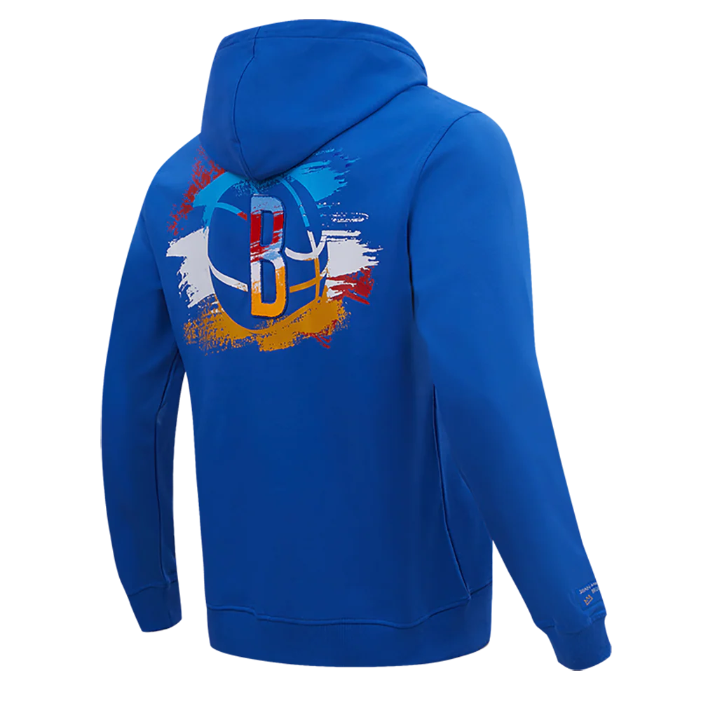 NBA BROOKLYN NETS CITY EDITION DK PO HOODIE (ROYAL BLUE) - Image 3