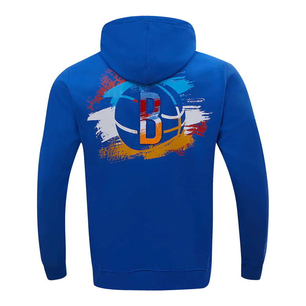 NBA BROOKLYN NETS CITY EDITION DK PO HOODIE (ROYAL BLUE) - Image 4