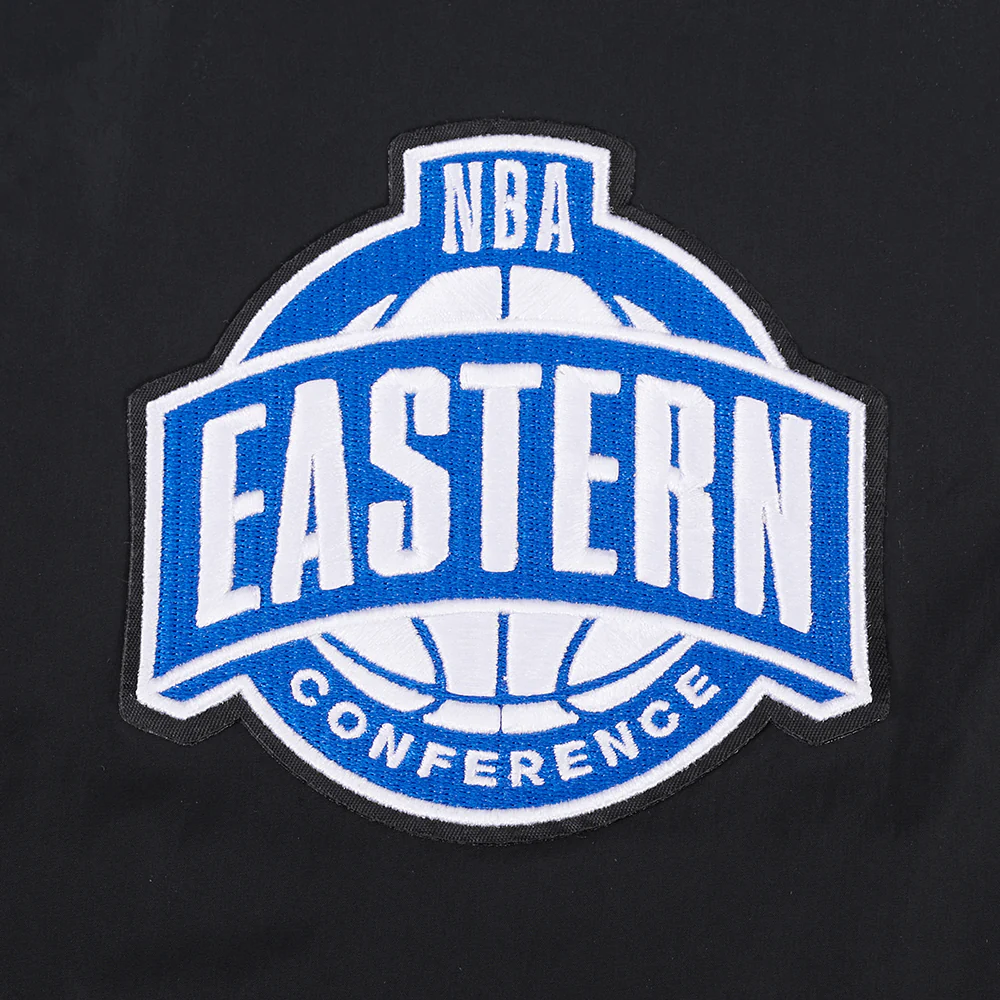 NBA BROOKLYN NETS PRE GAME MEN'S JACKET (BLACK) - Image 8