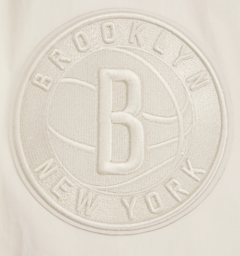 NBA BROOKLYN NETS NEUTRAL TWILL JACKET (EGGSHELL) - Image 6