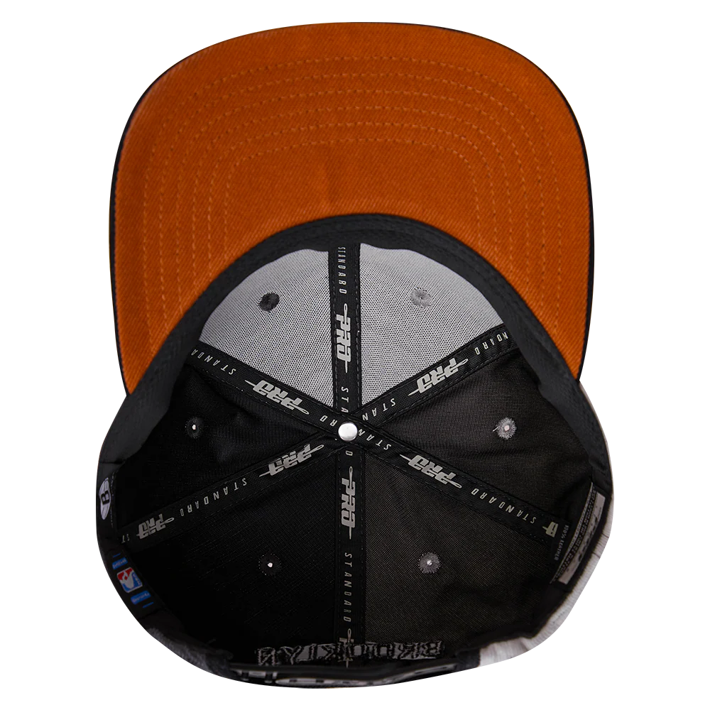 NBA BROOKLYN NETS MULTI CORDUROY SNAPBACK HAT (GRAY/MULTI) - Image 6