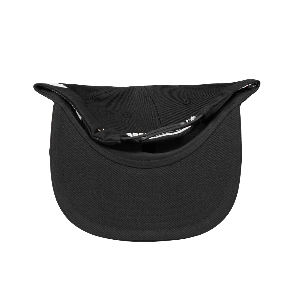 NBA BROOKLYN NETS FAST LANE WOOL SNAPBACK HAT (BLACK) - Image 7