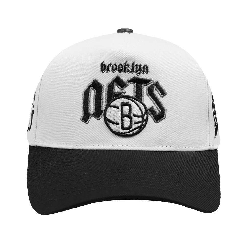 NBA BROOKLYN NETS CITY TOUR ESSENTIAL CURVED VISOR SNAPBACK (WHITE/BLACK)