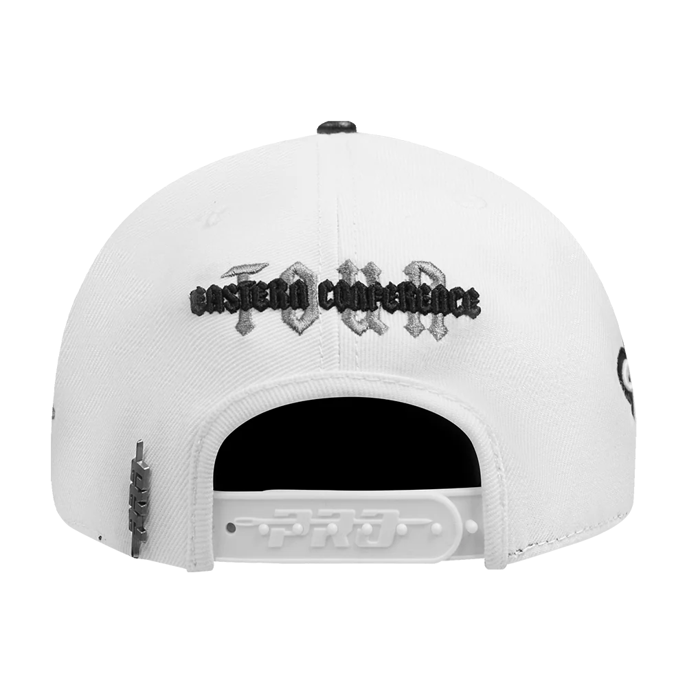 NBA BROOKLYN NETS CITY TOUR ESSENTIAL CURVED VISOR SNAPBACK (WHITE/BLACK) - Image 4