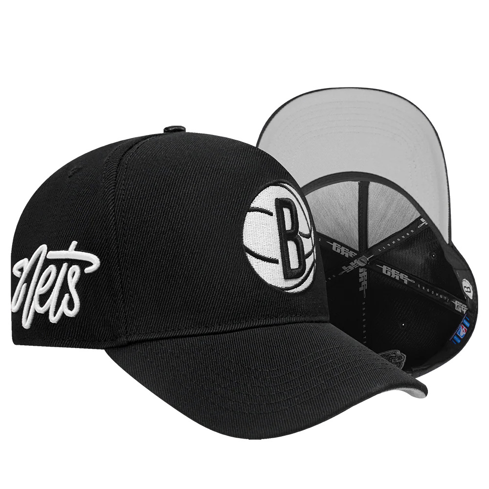 NBA BROOKLYN NETS CITY RANSOM PINCH FRONT SNAPBACK (BLACK) - Image 7