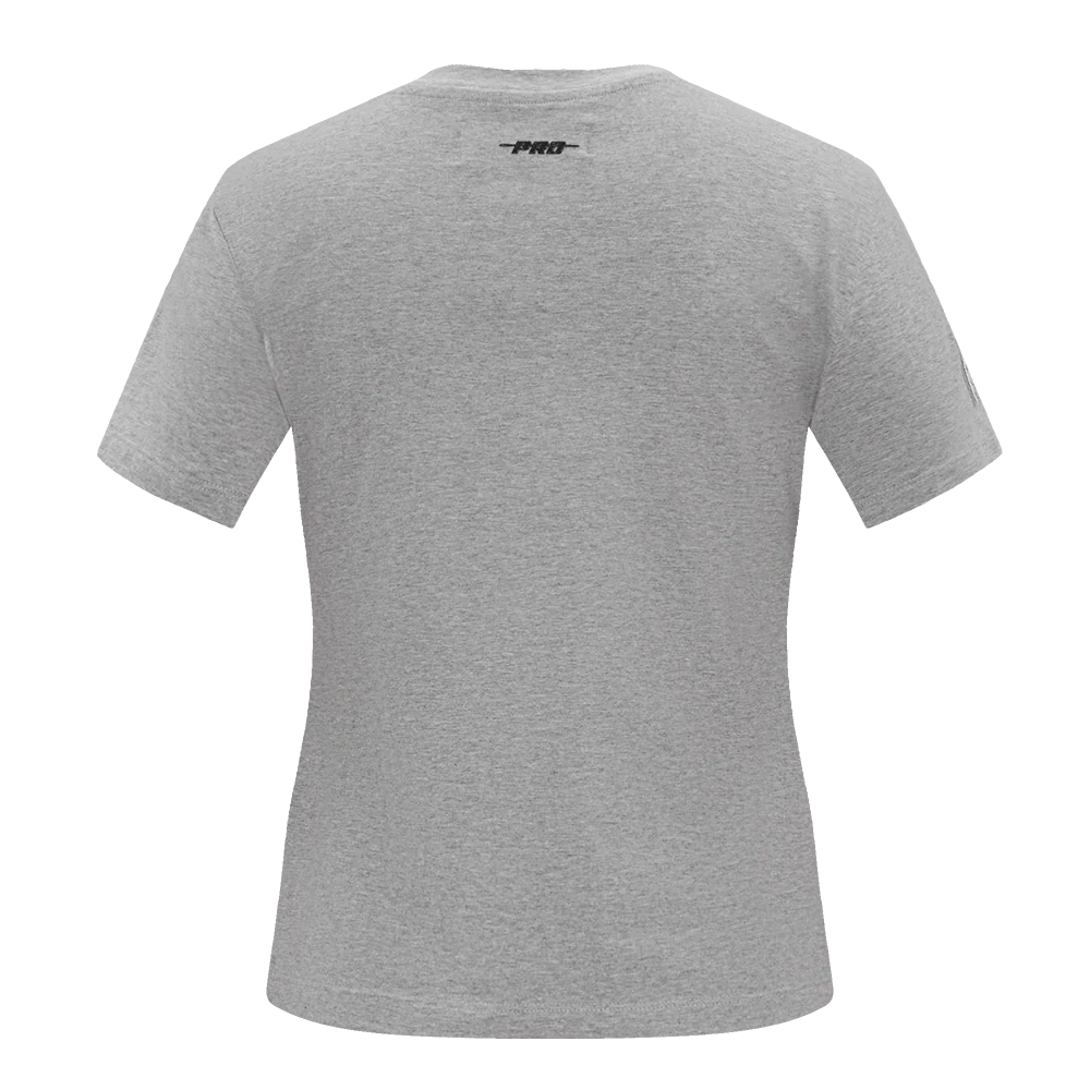 NBA BROOKLYN NETS CLASSIC SHORT SLEEVE WOMEN'S SLIM FIT TEE (HEATHER GREY) - Image 6