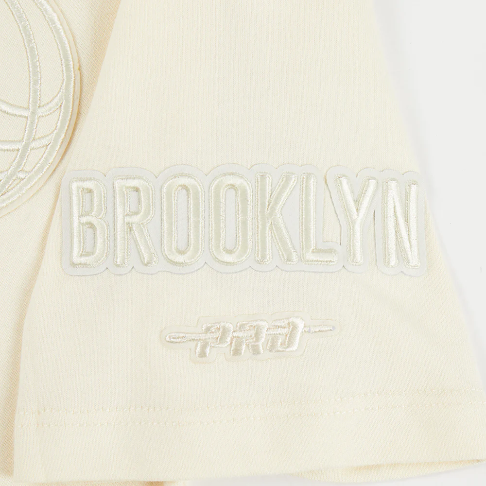 NBA BROOKLYN NETS NEUTRAL BIG BOYS SINGLE JERSEY TEE (EGGSHELL) - Image 6