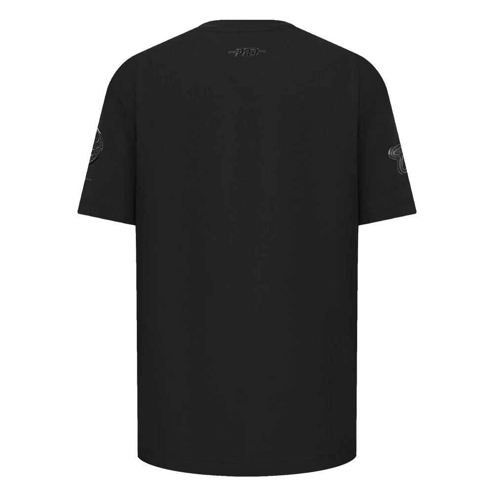 NBA BROOKLYN NETS TRIPLE BLACK BIG BOYS SINGLE JERSEY TEE (BLACK) - Image 4