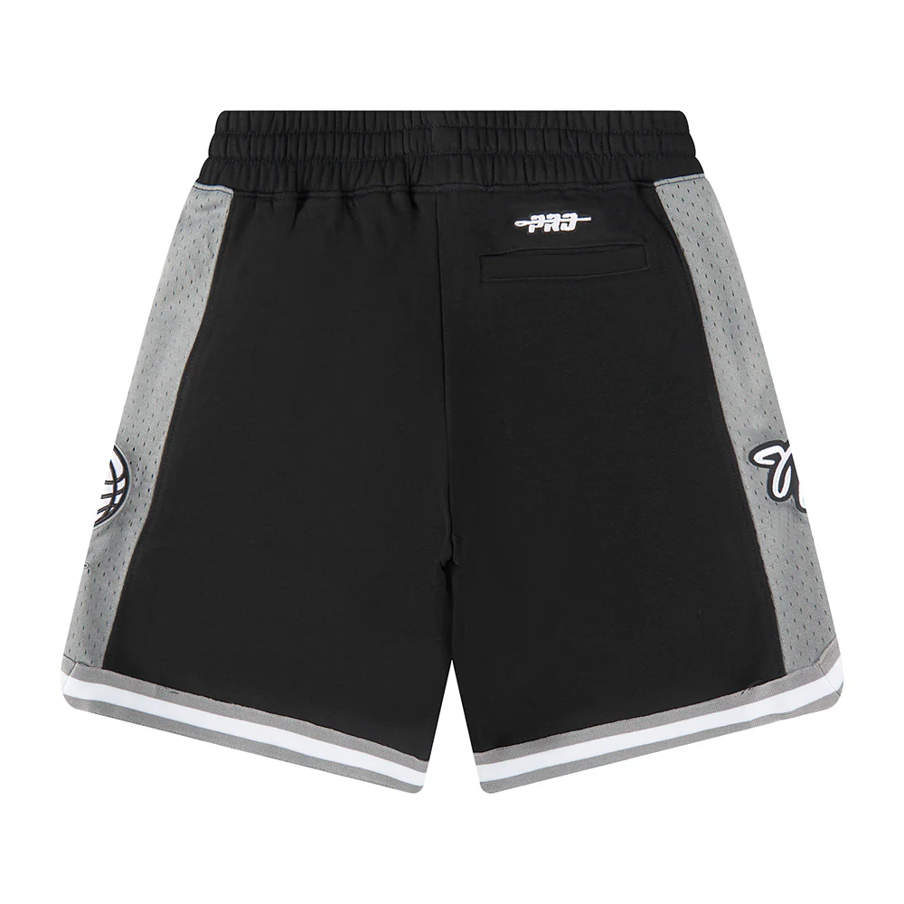 NBA BROOKLYN NETS CLASSIC BIG BOYS FLEECE 2.0 SHORT (BLACK/GRAY) - Image 5