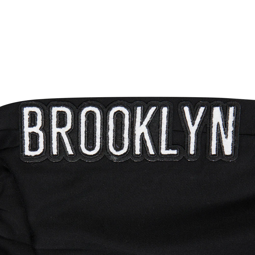 NBA BROOKLYN NETS CLASSIC BIG BOYS FLEECE SWEATPANT (BLACK) - Image 7