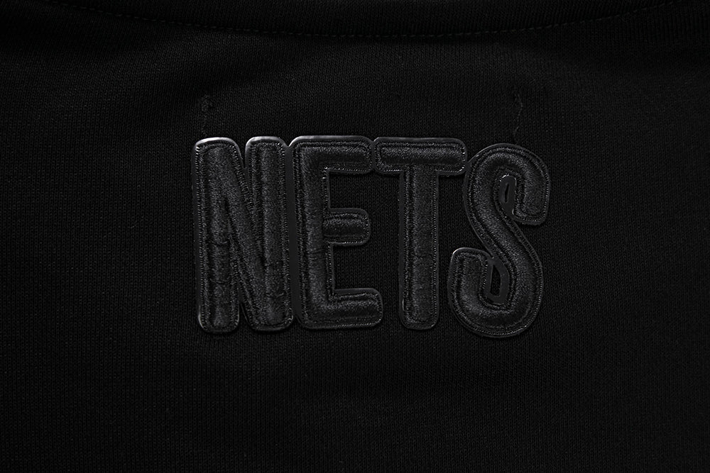NBA BROOKLYN NETS TRIPLE BLACK WOMEN'S CREWNECK (TRIPLE BLACK) - Image 7