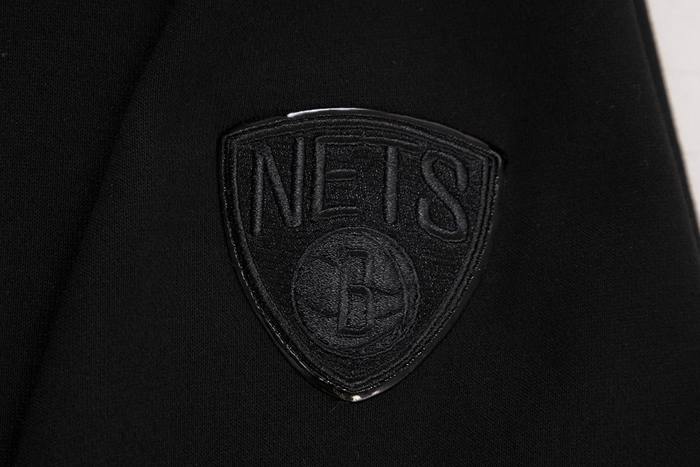 NBA BROOKLYN NETS TRIPLE BLACK WOMEN'S CREWNECK (TRIPLE BLACK) - Image 9