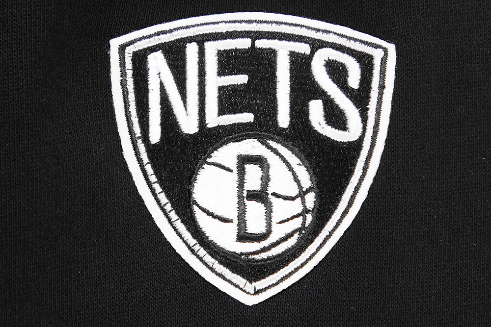 NBA BROOKLYN NETS CLASSIC WOMEN'S CREWNECK (BLACK) - Image 9