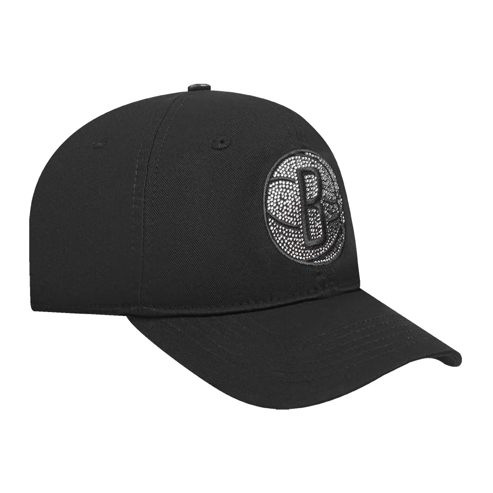 NBA BROOKLYN NETS JEWELS WOMEN'S DAD HAT (BLACK) - Image 3