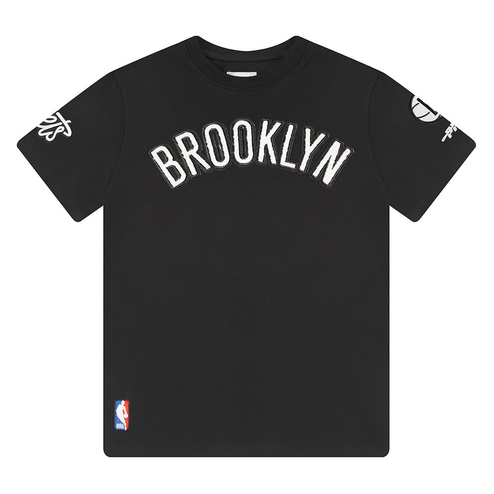 NBA BROOKLYN NETS CLASSIC LITTLE BOYS SHORT SLEEVE TEE (BLACK) - Image 3