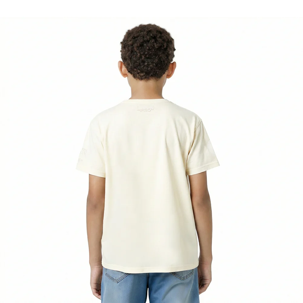 NBA BROOKLYN NETS NEUTRAL LITTLE BOYS SHORT SLEEVE TEE (EGGSHELL) - Image 2
