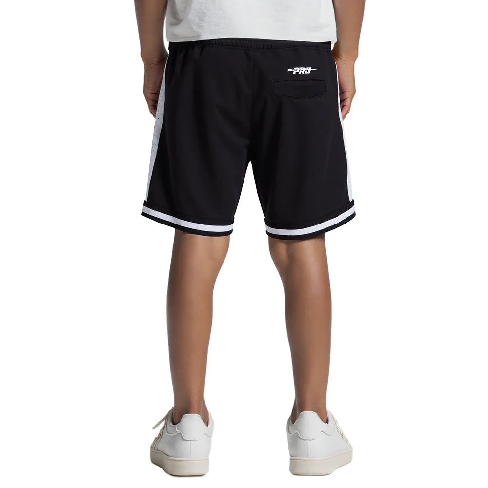 NBA BROOKLYN NETS CLASSIC LITTLE BOYS FLEECE 2.0 SHORT (BLACK/GRAY) - Image 2