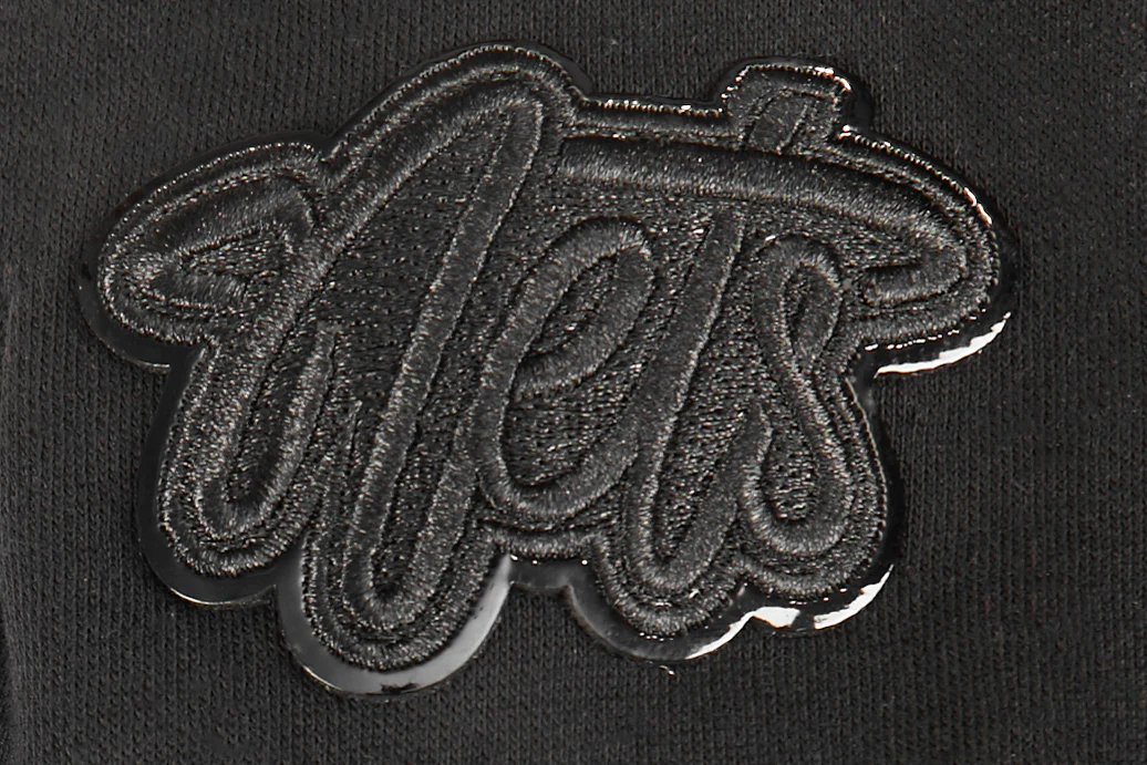 NBA BROOKLYN NETS TRIPLE BLACK LITTLE BOYS FLEECE PULLOVER HOODIE (BLACK) - Image 7