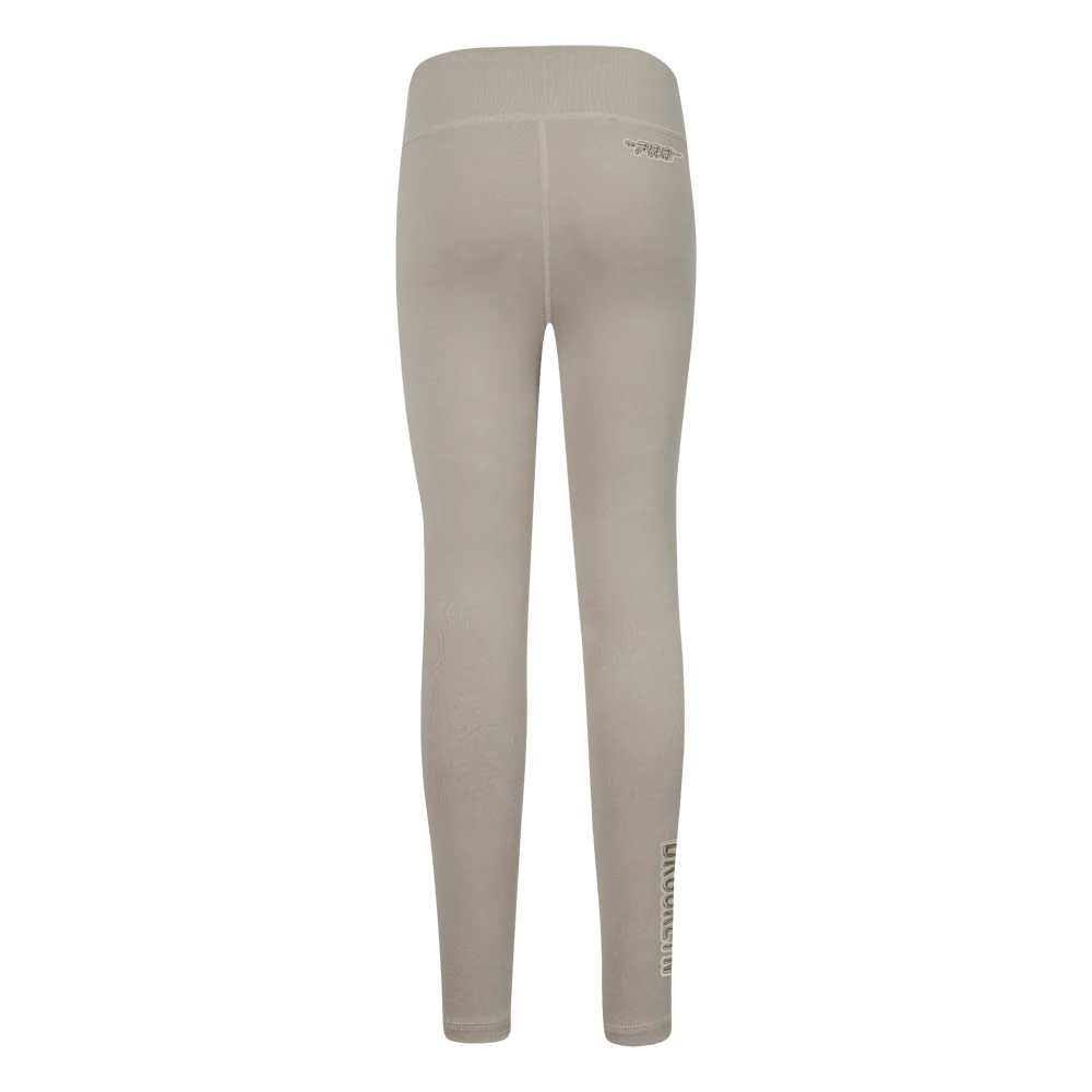 NBA BROOKLYN NETS NEUTRAL LITTLE GIRLS LEGGING (TAUPE) - Image 4