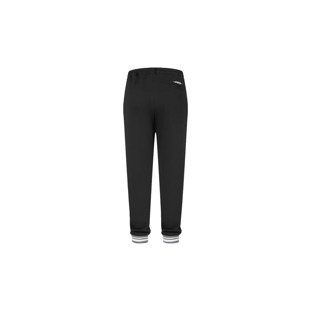 NBA BROOKLYN NETS RETRO CLASSIC TODDLER BOYS RIB SWEATPANT (BLACK/GRAY) - Image 4
