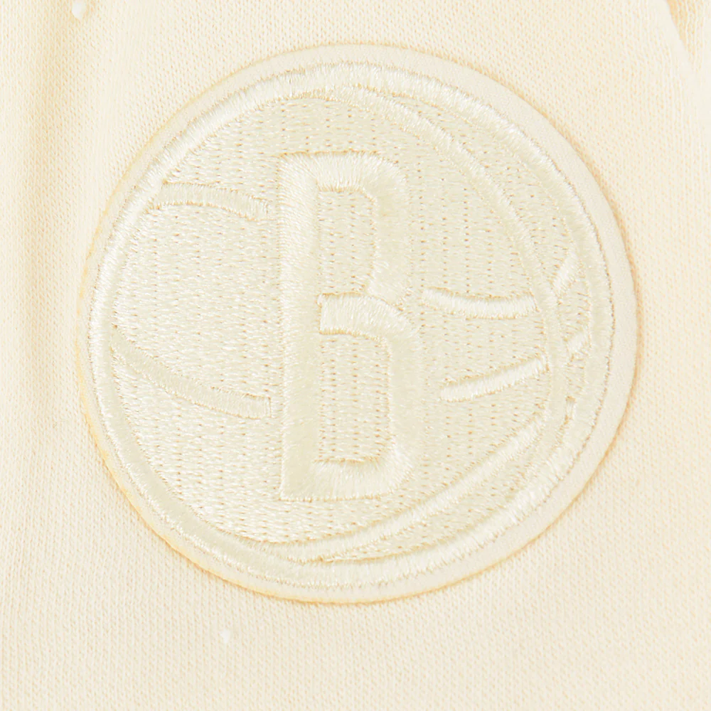 NBA BROOKLYN NETS NEUTRAL TODDLER BOYS FLEECE CREWNECK (EGGSHELL) - Image 7
