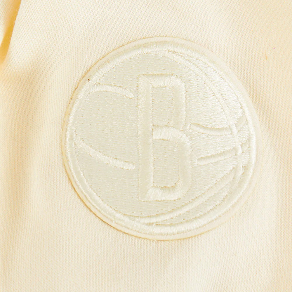 NBA BROOKLYN NETS NEUTRAL TODDLER BOYS FLEECE PULLOVER HOODIE (EGGSHELL) - Image 5