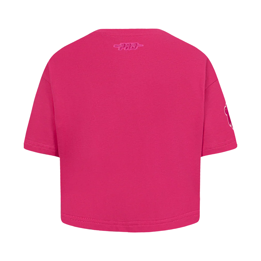 NBA BROOKLYN NETS TRIPLE PINK TODDLER GIRLS SHORT SLEEVE BOXY TEE (BEETROOT PURPLE) - Image 3
