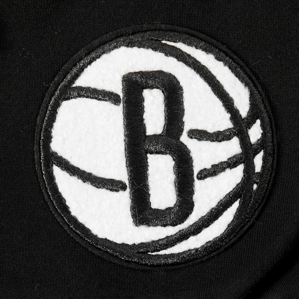 NBA BROOKLYN NETS CLASSIC TODDLER GIRLS FLEECE FULL ZIP HOODIE (BLACK) - Image 5
