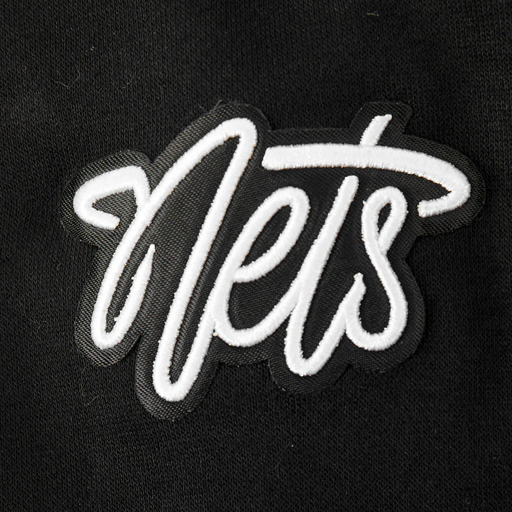 NBA BROOKLYN NETS CLASSIC TODDLER GIRLS FLEECE FULL ZIP HOODIE (BLACK) - Image 6