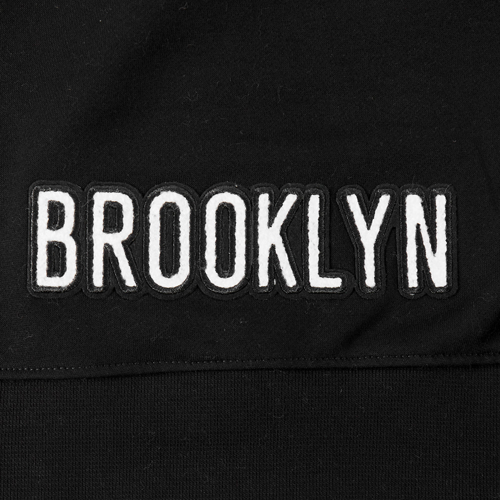 NBA BROOKLYN NETS CLASSIC TODDLER GIRLS FLEECE FULL ZIP HOODIE (BLACK) - Image 8