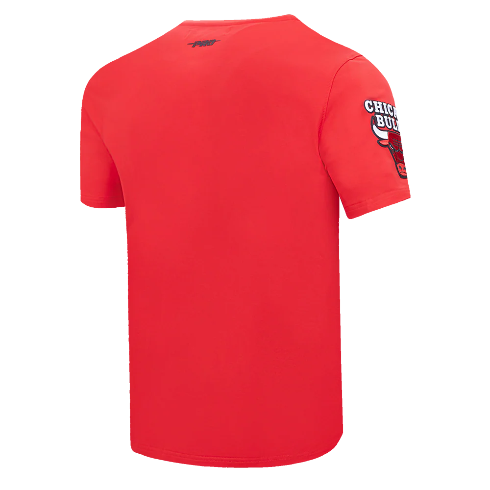 NBA CHICAGO BULLS SCRIPT TAIL MEN'S   TEE (RED) - Image 3