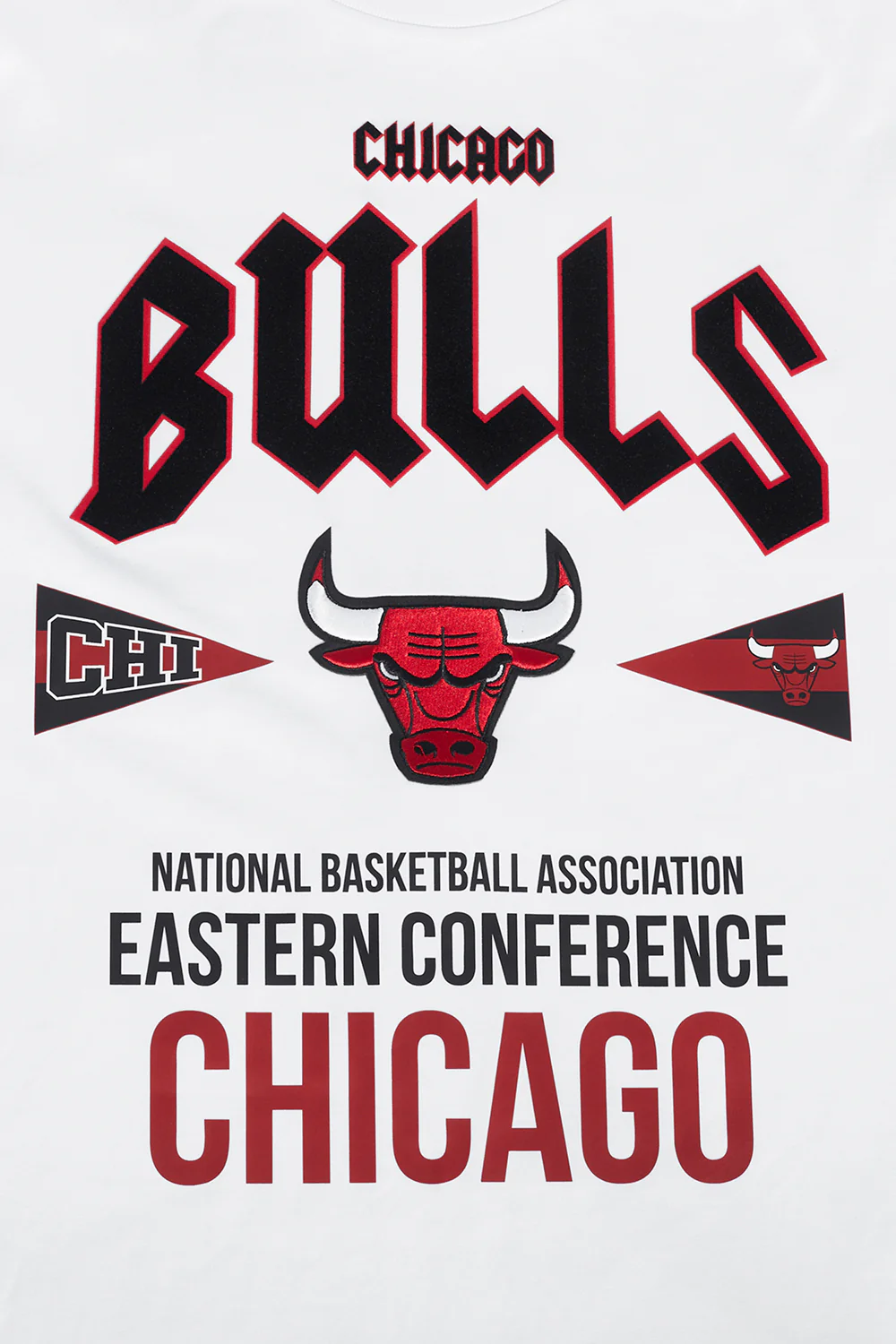 NBA CHICAGO BULLS CITY TOUR COTTON JERSEY MEN'S DROP SHOULDER TEE (WHITE) - Image 5