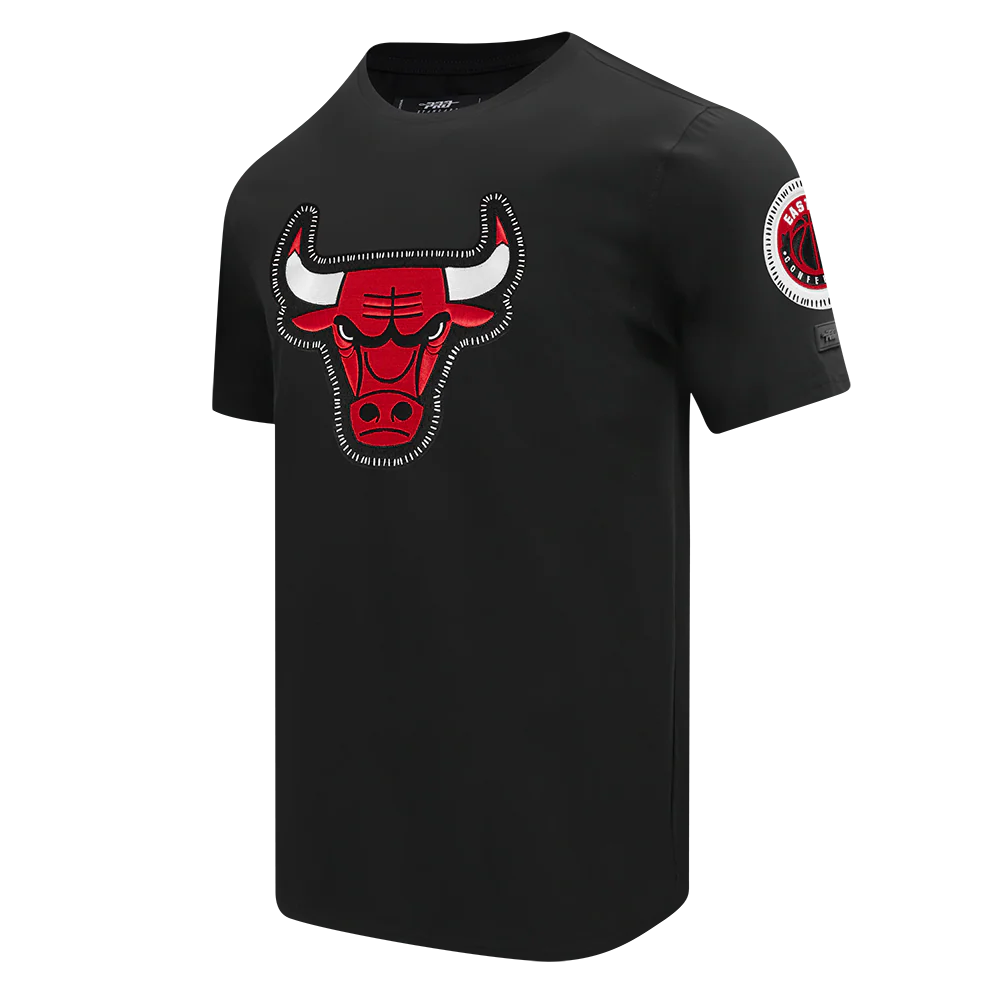 NBA CHICAGO BULLS DIY PICK STITCH MEN'S SINGLE JERSEY TEE (BLACK) - Image 2