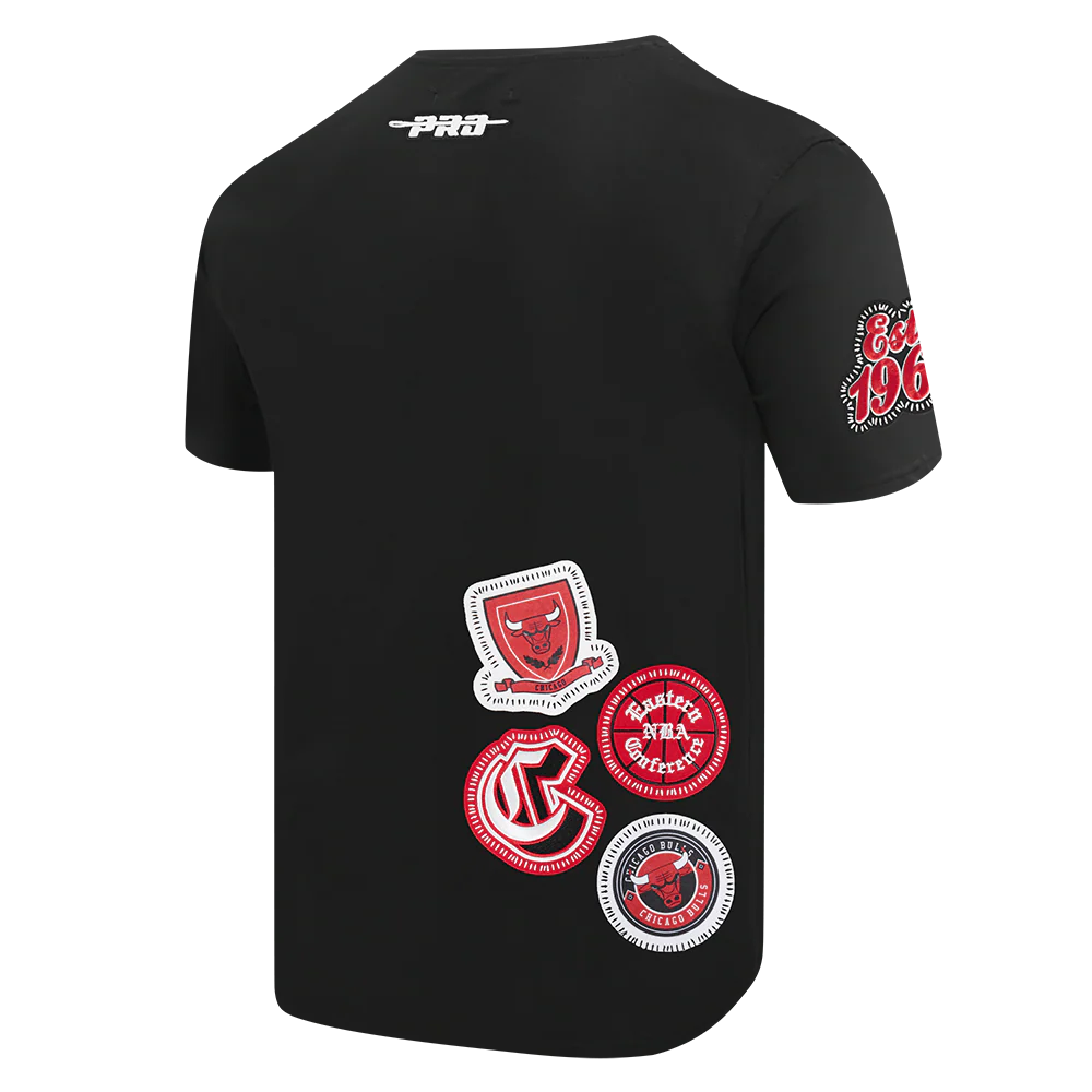 NBA CHICAGO BULLS DIY PICK STITCH MEN'S SINGLE JERSEY TEE (BLACK) - Image 4