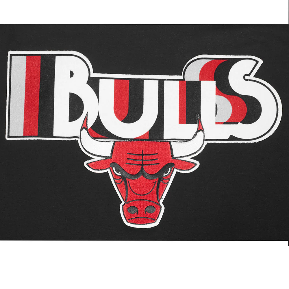 NBA CHICAGO BULLS RETRO ELEVATION MEN'S SINGLE JERSEY TEE (BLACK) - Image 6