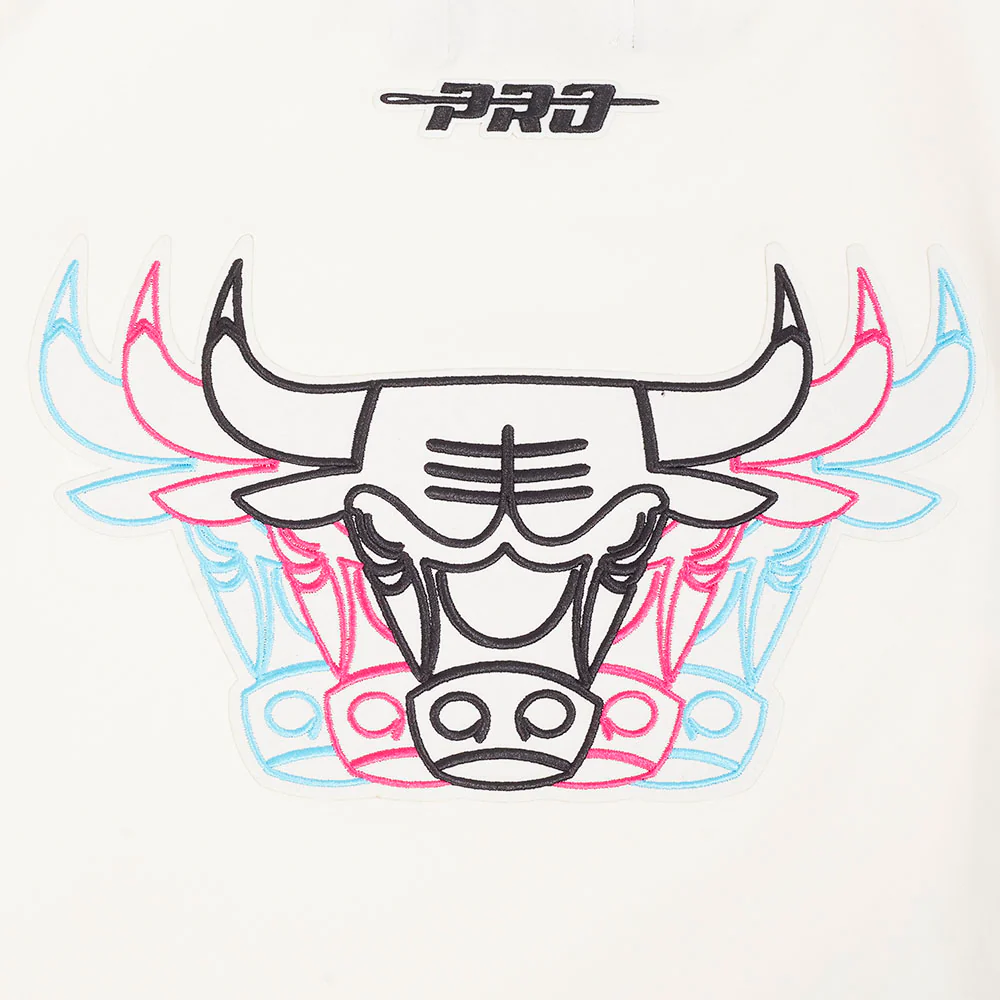 NBA CHICAGO BULLS ECHO LOGO MEN'S SINGLE JERSEY TEE (EGGSHELL) - Image 8