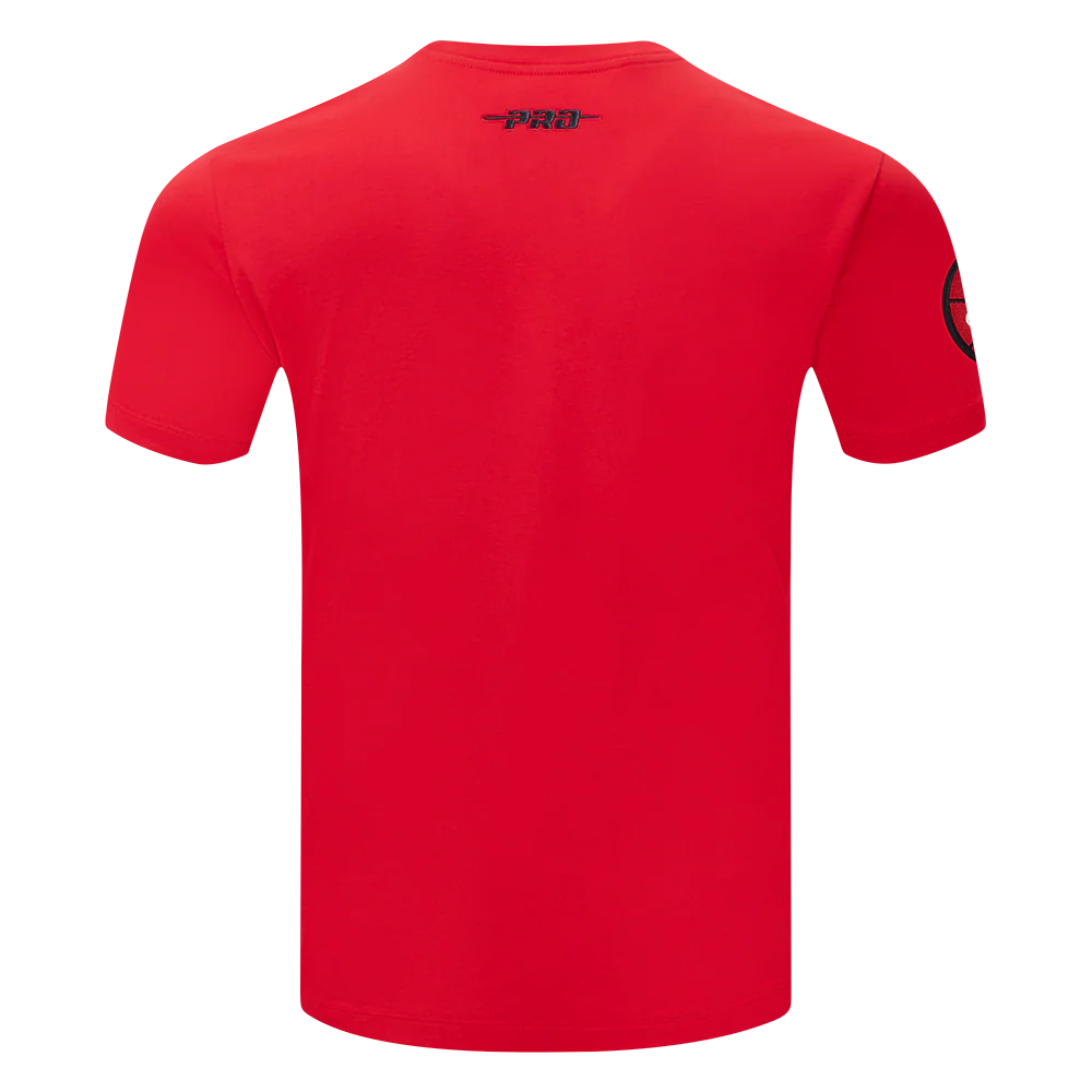 NBA CHICAGO BULLS TEAM BADGE MEN'S WM SJ TEE (RED) - Image 3
