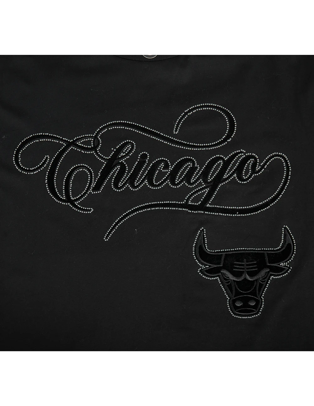 NBA CHICAGO BULLS BLACKOUT MEN'S CJ DROP SHOULDER TEE (BLACK) - Image 7