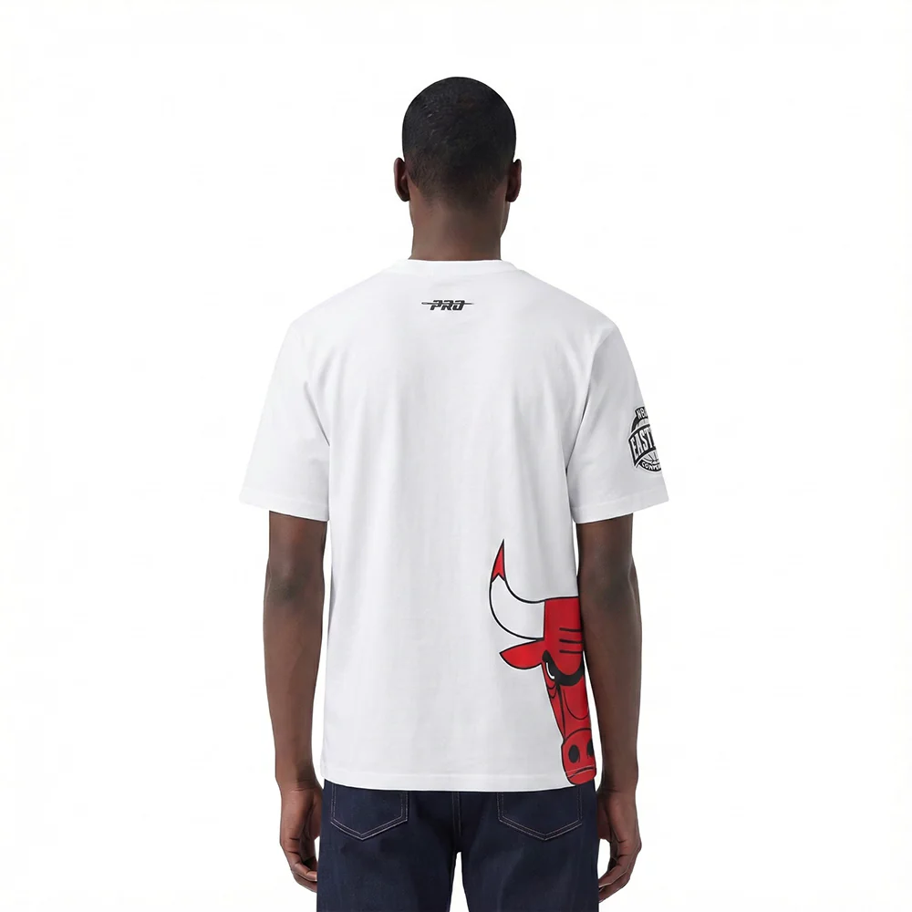NBA CHICAGO BULLS LIVING LARGE MEN'S CJ DROP SHOULDER TEE (WHITE) - Image 2