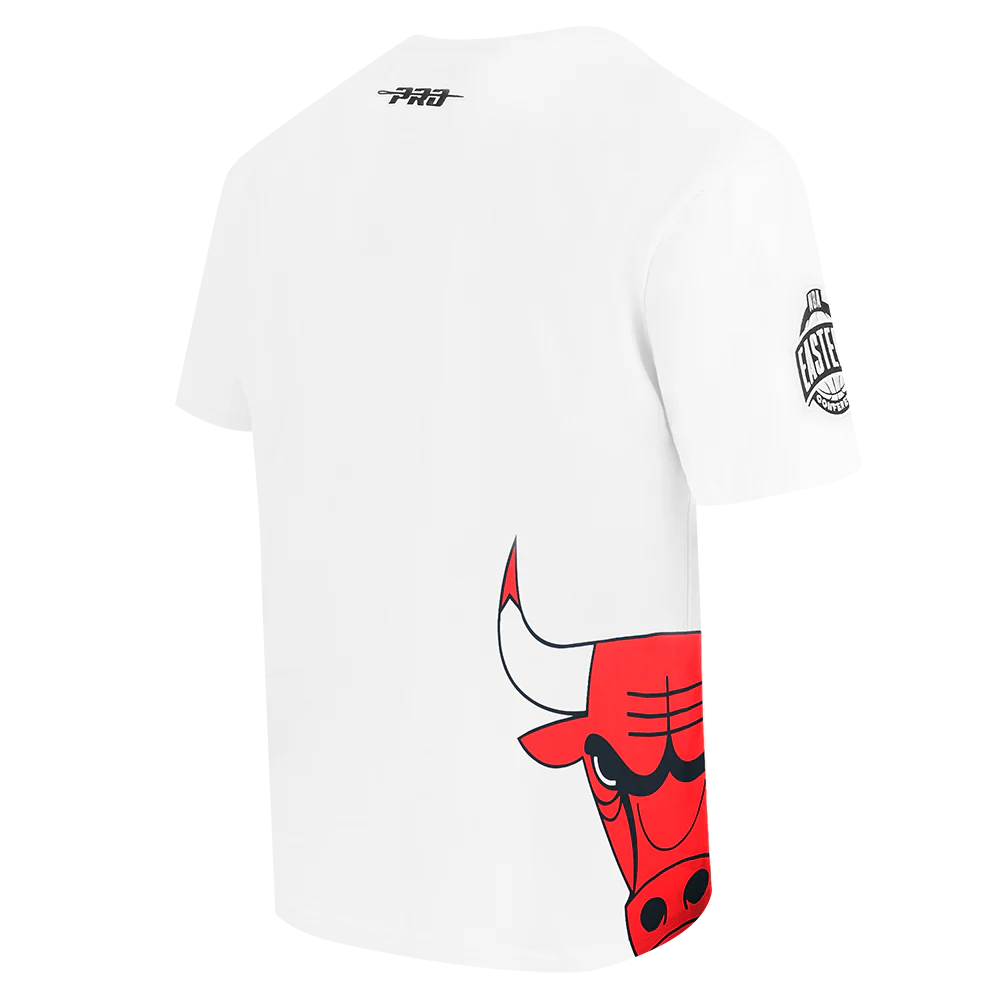 NBA CHICAGO BULLS LIVING LARGE MEN'S CJ DROP SHOULDER TEE (WHITE) - Image 4