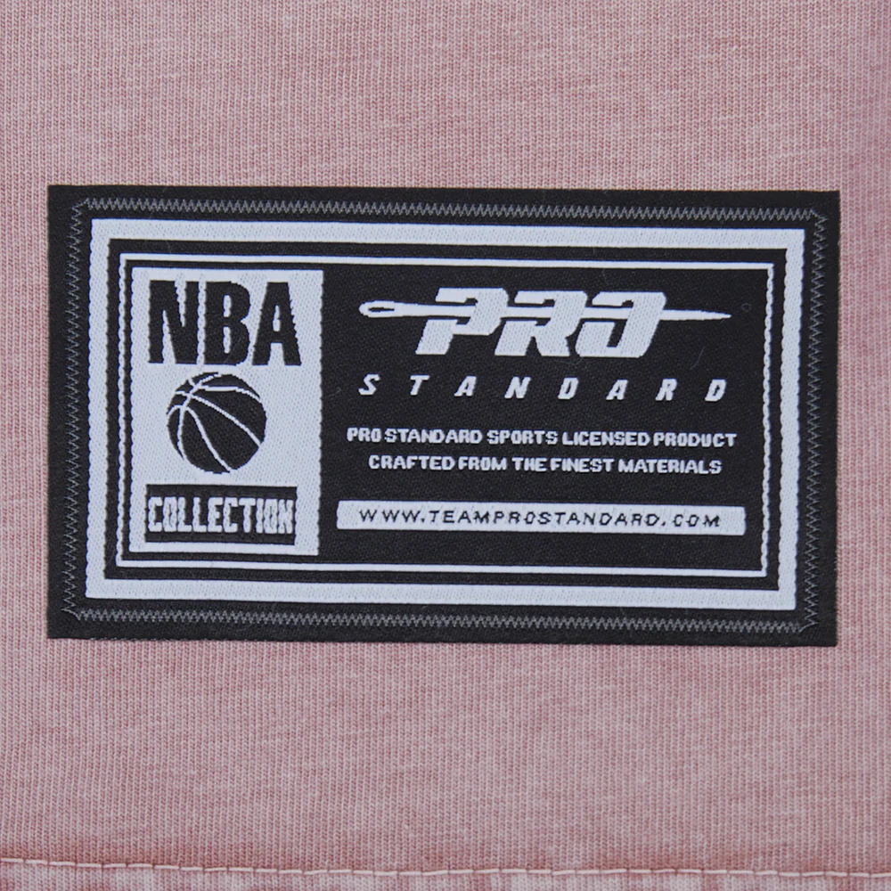 NBA CHICAGO BULLS STREET TEAM MEN'S CJ DROP SHOULDER ENZYME WASH TEE (WASHED MAUVE) - Image 6