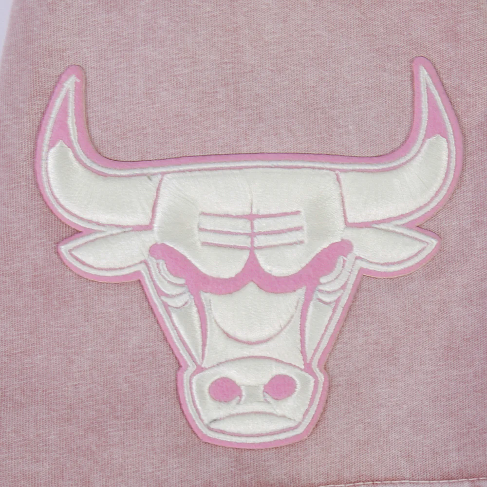 NBA CHICAGO BULLS STREET TEAM MEN'S CJ DROP SHOULDER ENZYME WASH TEE (WASHED MAUVE) - Image 8