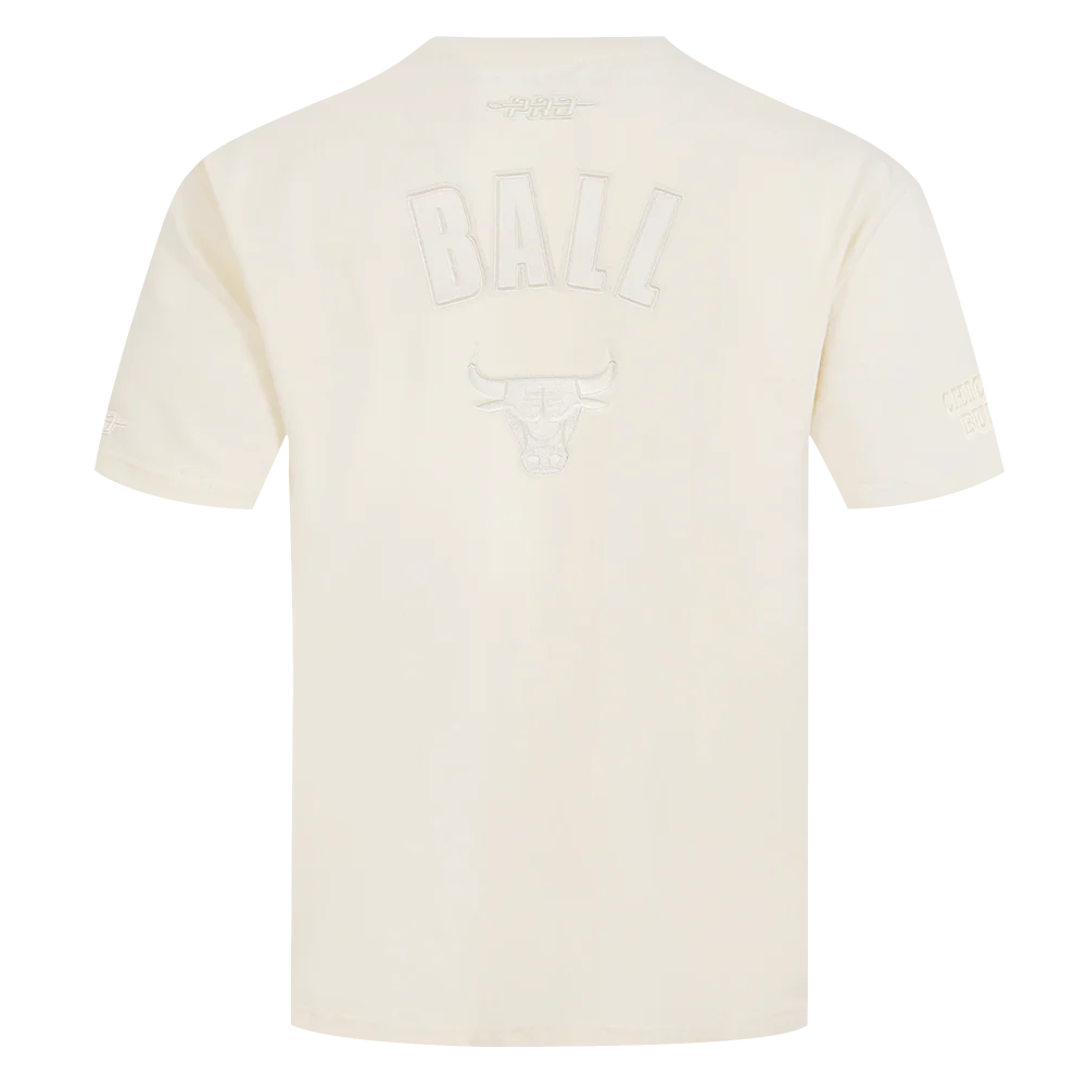 NBA CHICAGO BULLS LONZO BALL #2 NEUTRAL PNN MEN'S CJ DROP SHOULDER TEE (EGGSHELL) - Image 3