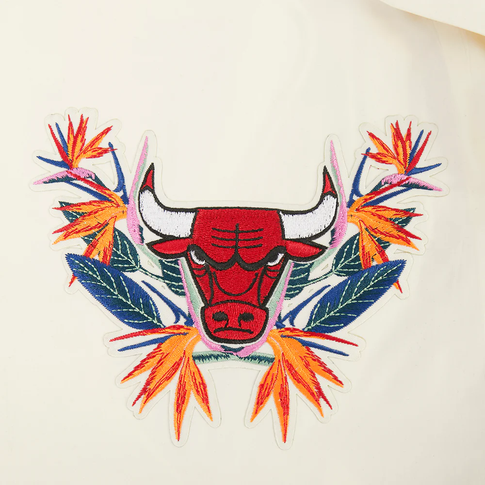 NBA CHICAGO BULLS PARADISE MEN'S BUTTON DOWN (EGGSHELL) - Image 6