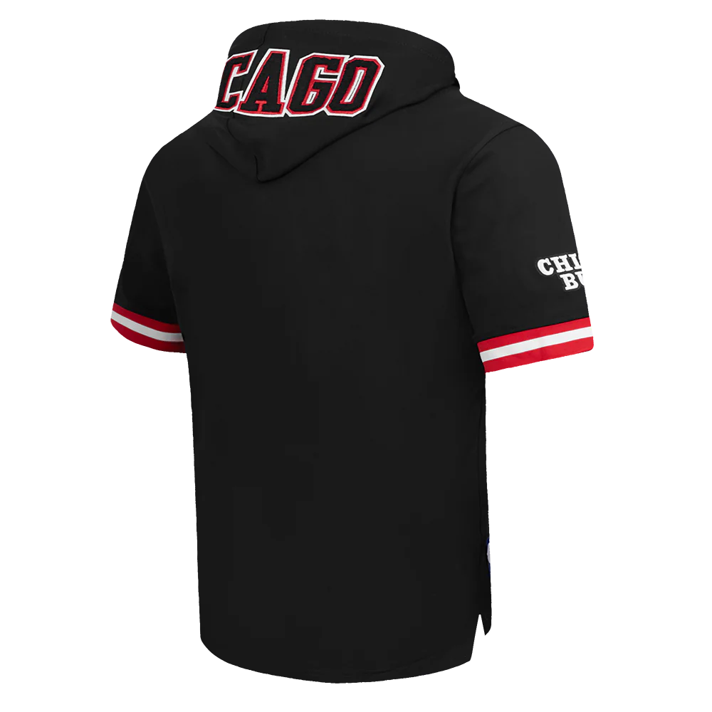 NBA CHICAGO BULLS LONZO BALL #2 CLASSIC PNN MEN'S SS PO HOODIE (BLACK/RED) - Image 4