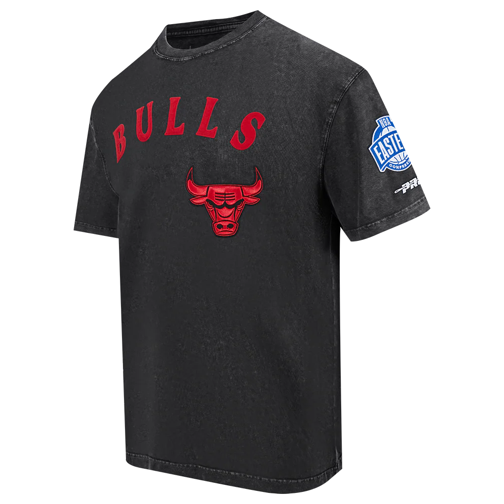 NBA CHICAGO BULLS FIRST TEAM MEN'S S/S TEE (WASHED BLACK) - Image 3