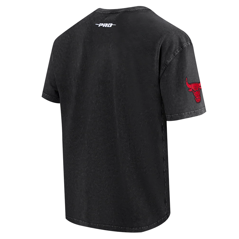 NBA CHICAGO BULLS FIRST TEAM MEN'S S/S TEE (WASHED BLACK) - Image 4
