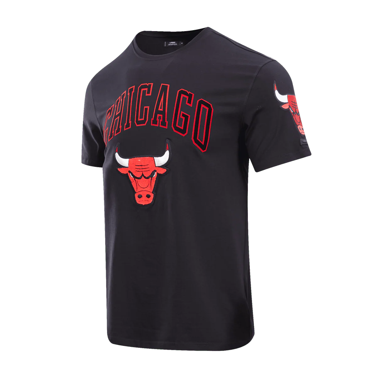NBA CHICAGO BULLS CLASSIC BRISTLE MEN'S TEE (BLACK) - Image 2