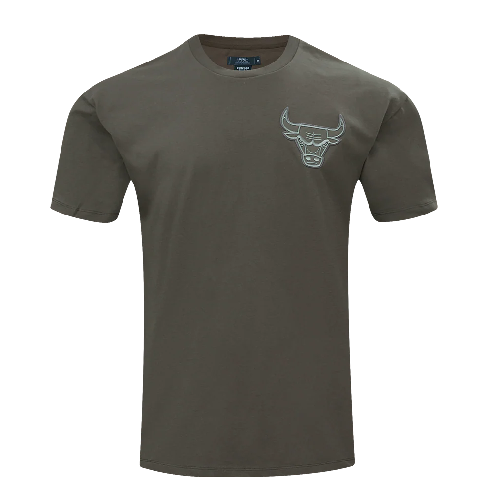 NBA CHICAGO BULLS NEUTRAL DROP SHOULDER MEN'S TEE (DARK TAUPE)